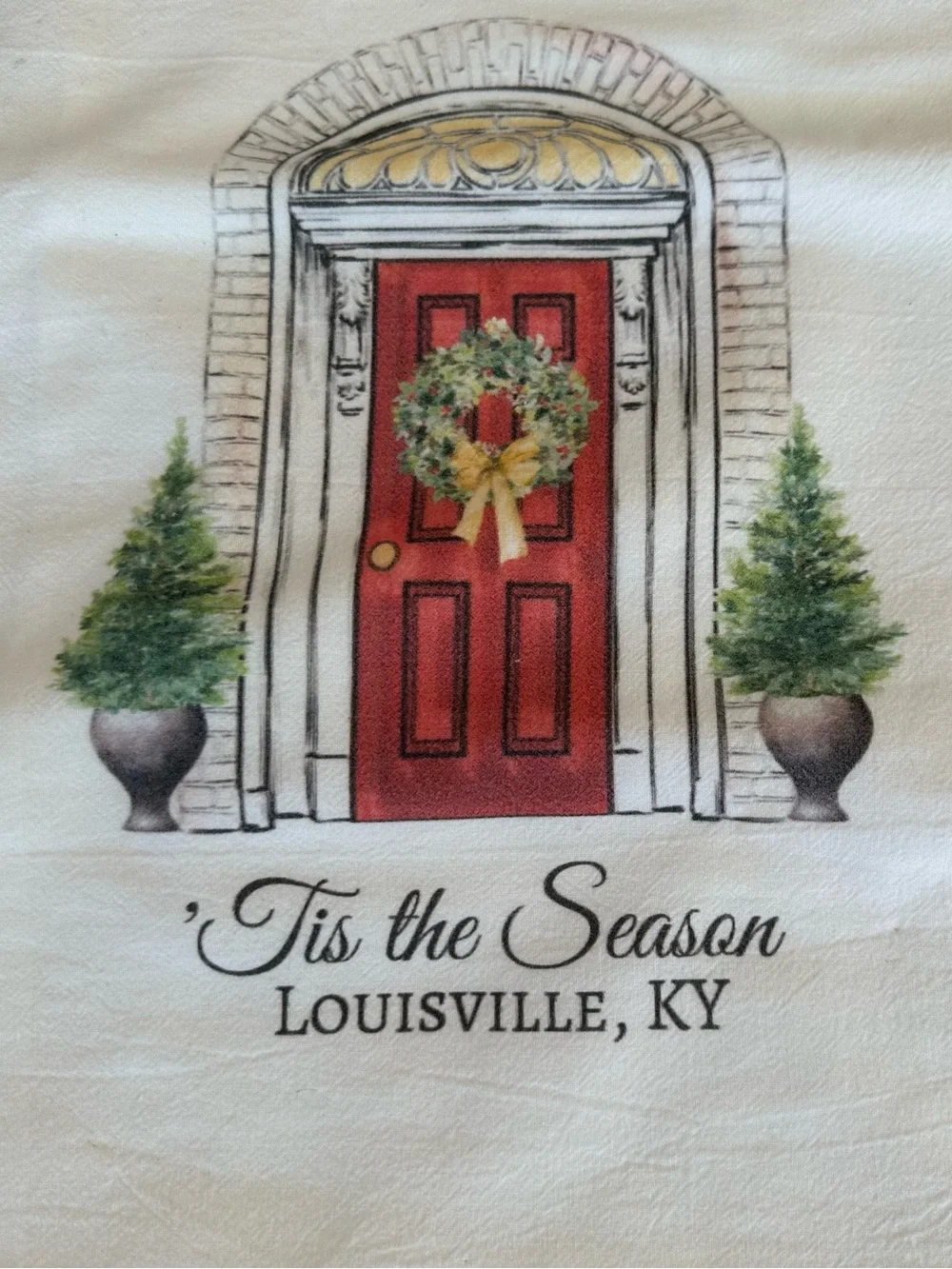 Someone in Kentucky Loves You Decorative White Cotton Towel